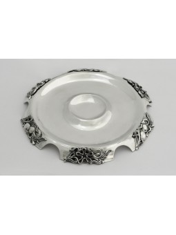 Floral Plate For Honey Dish Swirling Elements , Tu B'Av Gifts , Israel