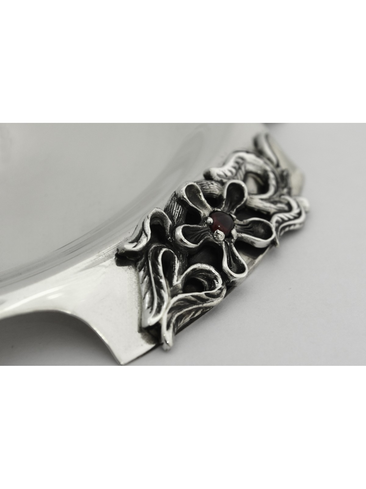 Floral Plate For Honey Dish Swirling Elements , Tu B'Av Gifts , Israel