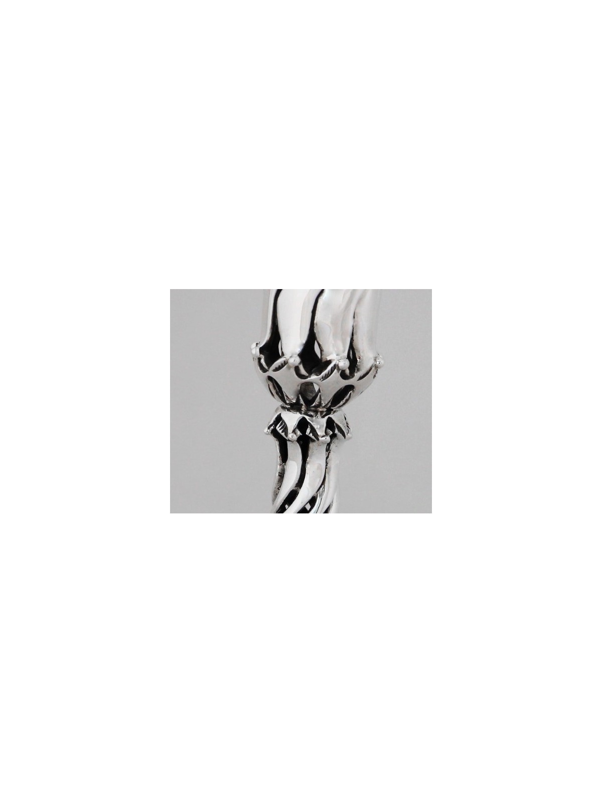 Chandeliers en argent avec pierre d'améthyste naturelle, canette en argent sterling