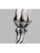 Silver Candlesticks with Natural Amethyst Stone , Sterling Silver Cand