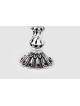 Silver Candlesticks with Natural Amethyst Stone , Sterling Silver Cand