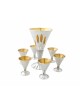 Modern Cone Shaped Sterling Silver Liquor Set , Passover Gifts , Israe