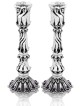 Chandeliers naturels d'inspiration vintage pour Shabbat, argent sterling Ca