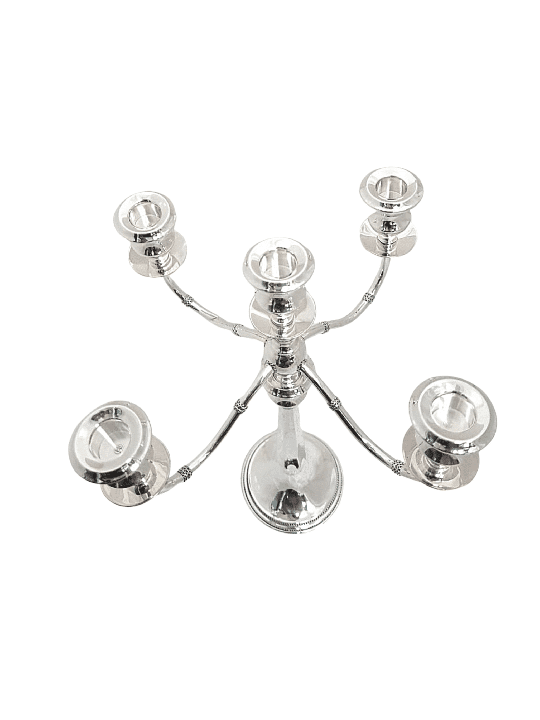Candélabre en filigrane d’argent sterling de style vintage, cadeaux de Pâque, I