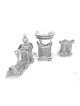 Conception spéciale de train en argent sterling Havd complet, argent sterling J