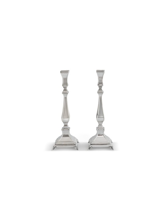 Grands chandeliers en argent sterling de Shabbat, Candlesti en argent sterling