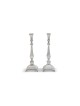 Large Shabbat Sterling Silver Candlesticks , Sterling Silver Candlesti