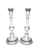 Beautiful Large Silver Candlesticks with Tradition , Sterling Silver C