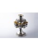 Fontaine à vin en argent sterling, fontaines de Kiddouch, Judaica israélienne