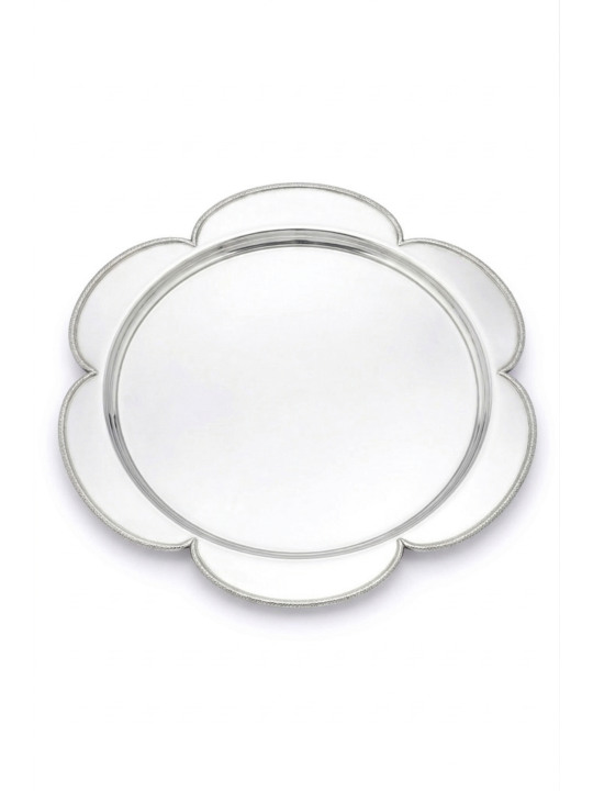 Floral Sterling Silver Tray for Havdalah Set and C , Tu B'Av Gifts , I