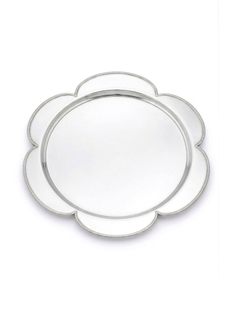 Floral Sterling Silver Tray for Havdalah Set and C , Tu B'Av Gifts , I