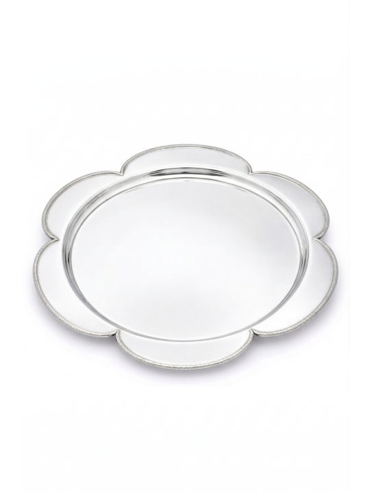 Plateau floral en argent sterling pour Havdalah Set et C , Cadeaux Tu B'Av , I