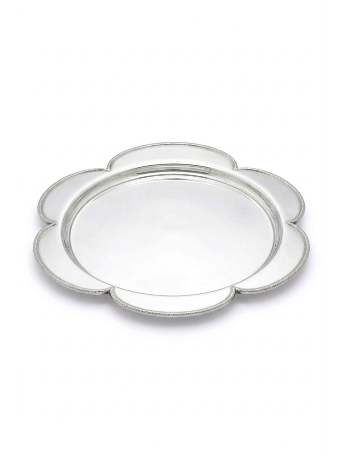 Floral Sterling Silver Tray for Havdalah Set and C , Tu B'Av Gifts , I