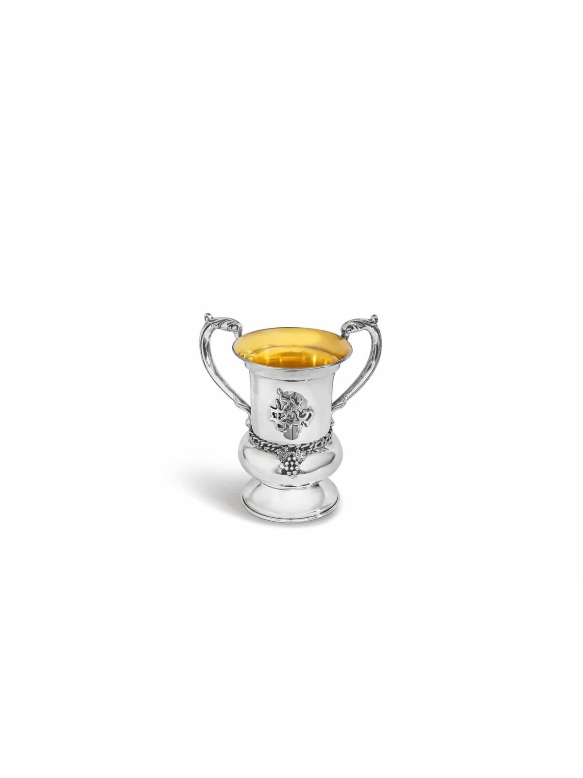 Grande tasse de lavage classique en argent sterling avec fil, cadeaux de Pâque,