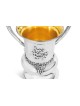 Grande tasse de lavage classique en argent sterling avec fil, cadeaux de Pâque,