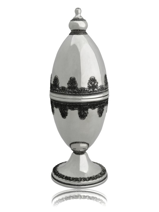 Boîte Etrog en argent sterling en filigrane unique, cadeaux Tu B'Av, Ju israélien