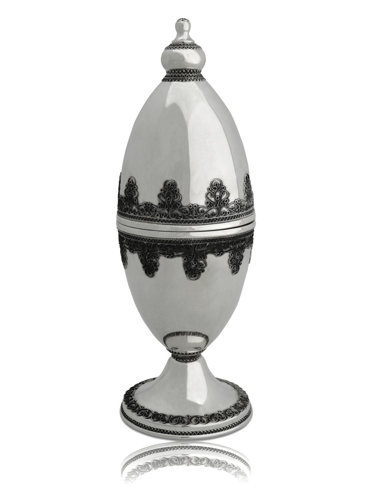 Boîte Etrog en argent sterling en filigrane unique, cadeaux Tu B'Av, Ju israélien