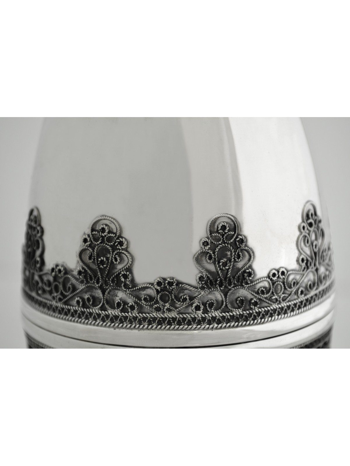 Boîte Etrog en argent sterling en filigrane unique, cadeaux Tu B'Av, Ju israélien