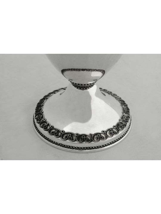 Boîte Etrog en argent sterling en filigrane unique, cadeaux Tu B'Av, Ju israélien