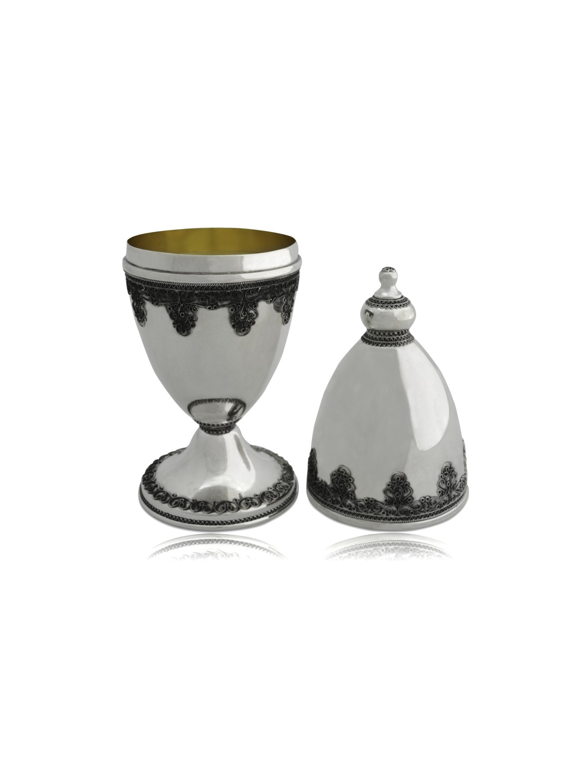 Boîte Etrog en argent sterling en filigrane unique, cadeaux Tu B'Av, Ju israélien