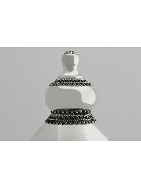 Boîte Etrog en argent sterling en filigrane unique, cadeaux Tu B'Av, Ju israélien