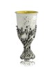 Amethyst Stones Silver Elijah Cup with Branch Leg , Passover Gifts , I