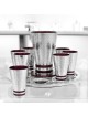 Fontaine à vin en aluminium avec 8 tasses à liqueur, fontaines de Kiddouch, Israël