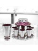 Fontaine à vin en aluminium avec 8 tasses à liqueur, fontaines de Kiddouch, Israël