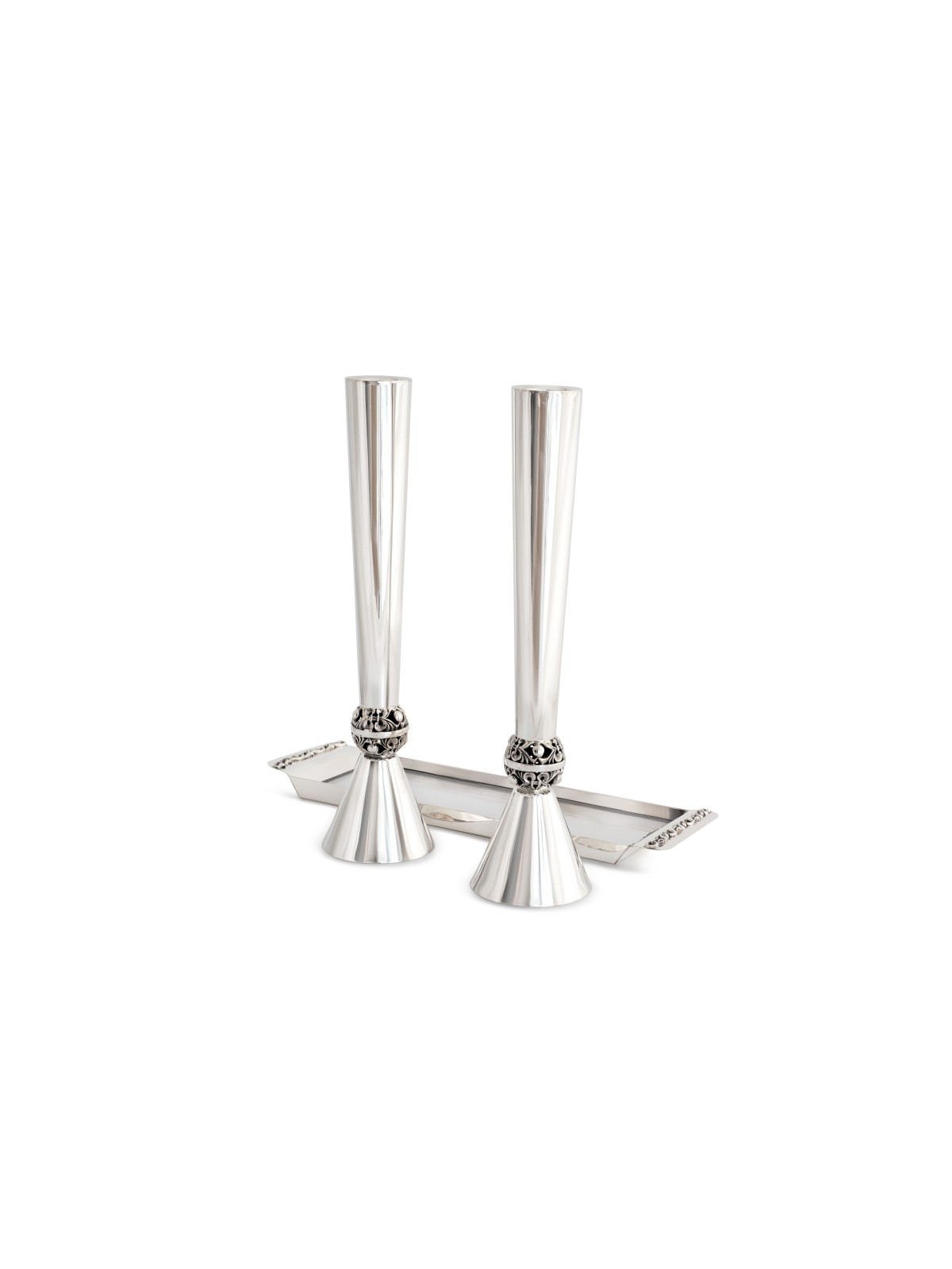 Grands chandeliers en argent sterling de conception spéciale, argent sterling Ca