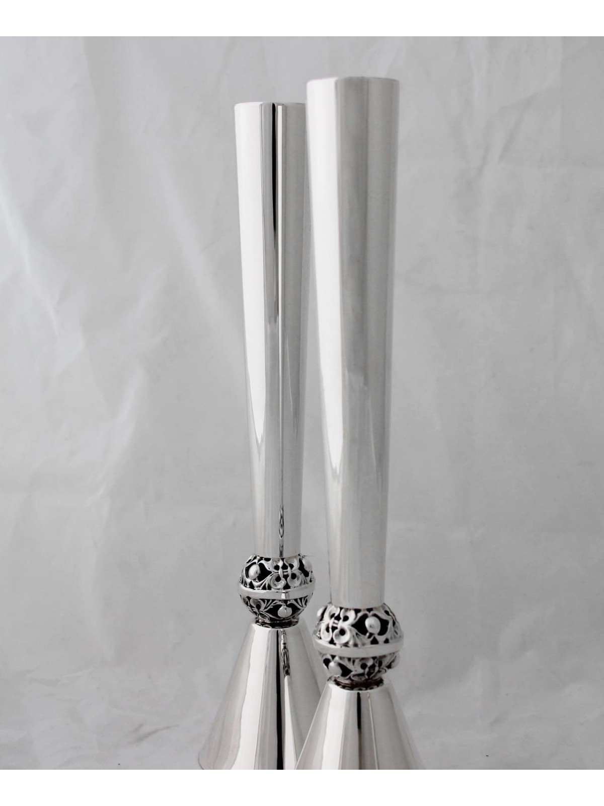 Grands chandeliers en argent sterling de conception spéciale, argent sterling Ca