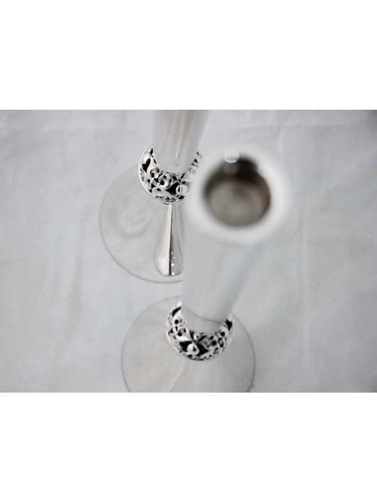 Grands chandeliers en argent sterling de conception spéciale, argent sterling Ca
