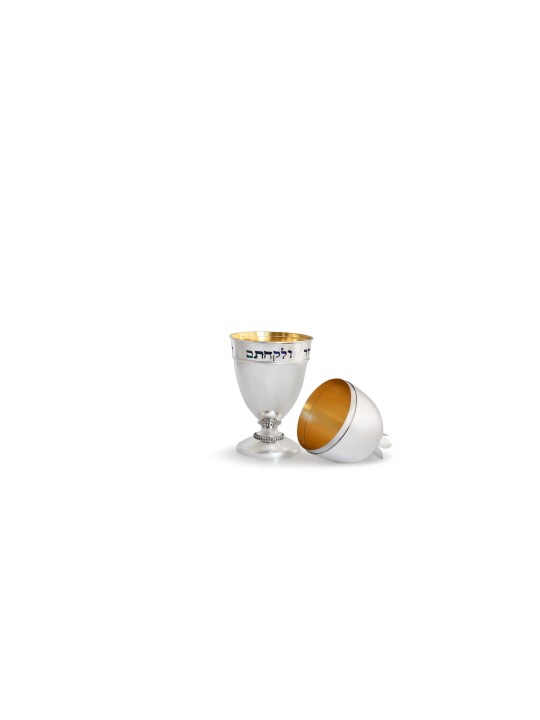 Boîte Etrog en argent avec bénédiction en émail froid, cadeaux Tu B'Av, J israélien