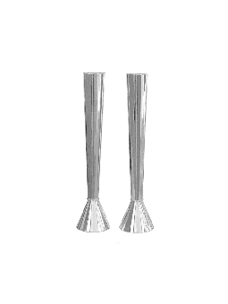 Various Sizes Sterling Silver Modern Candlesticks , Passover Gifts , I