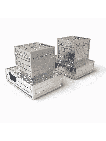 Conception unique du mur occidental en argent sterling Tefilli, Tefillin et Tefi
