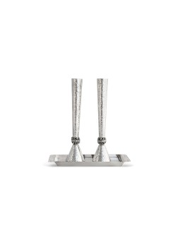 Traditional and Modern Silver Candlesticks with Tr , Passover Gifts ,