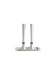 Traditional and Modern Silver Candlesticks with Tr , Passover Gifts ,