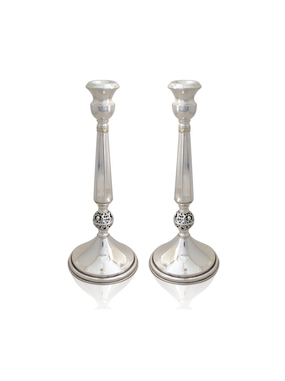 Cand en argent sterling d'inspiration antique néoclassique, argent sterling C