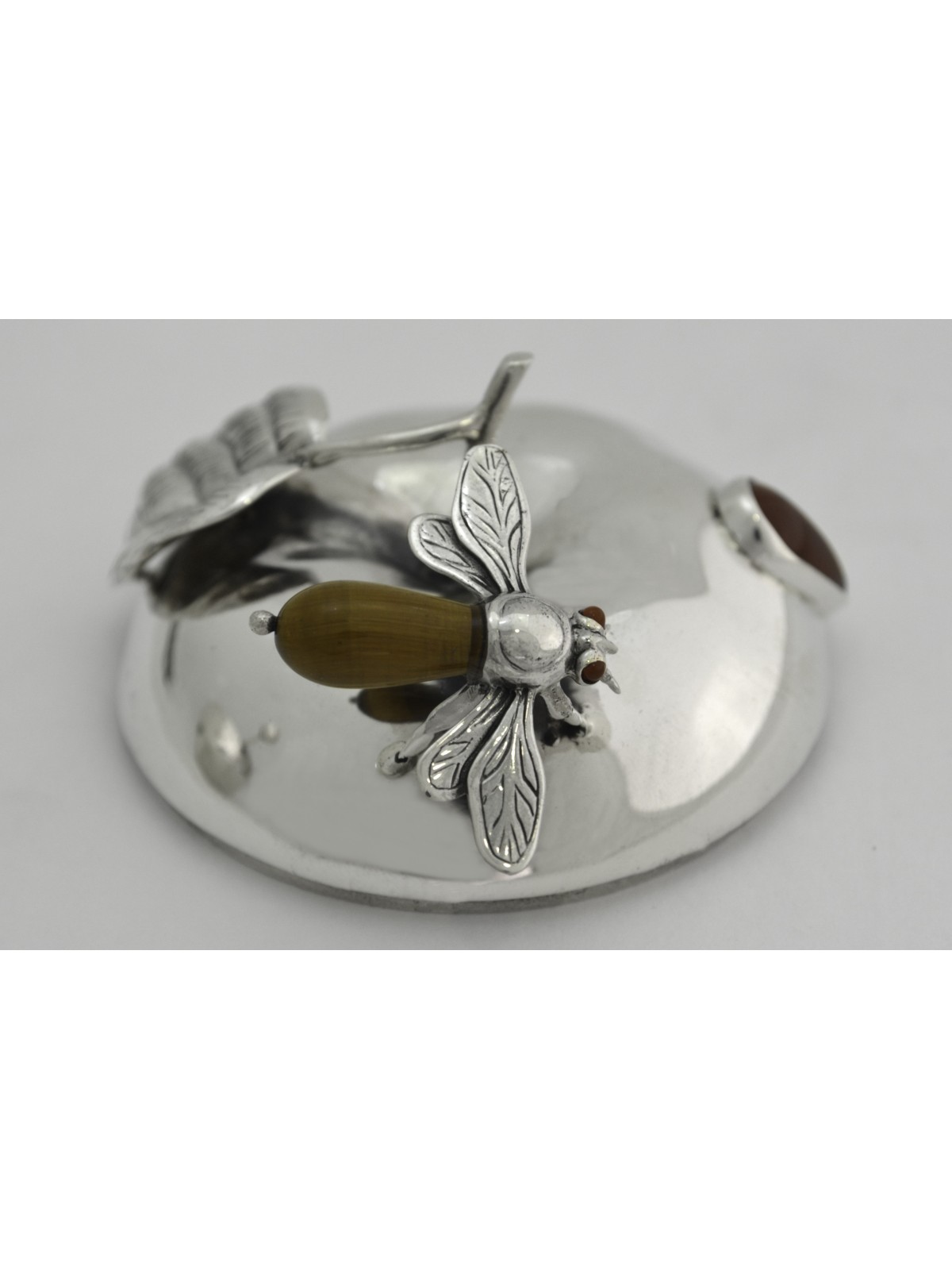 Unique Apple Shaped Honey Dish with Blessing , Tu B'Av Gifts , Israeli