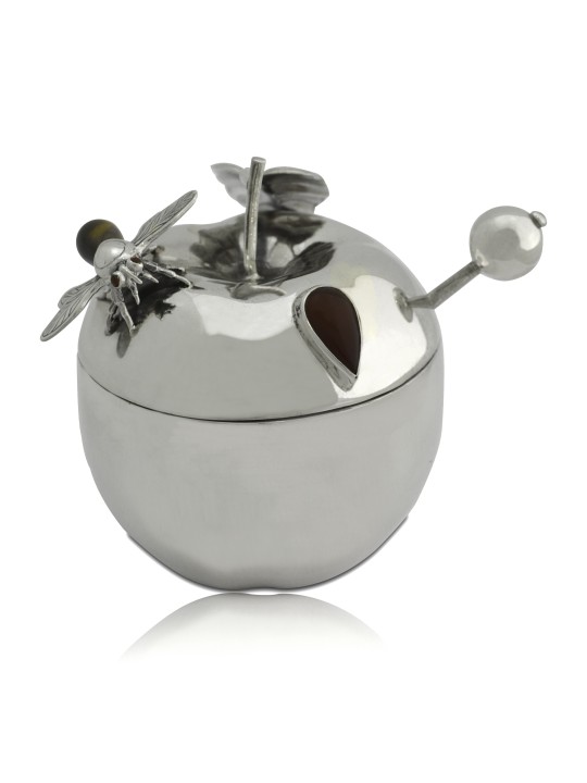 Plat de miel en forme de pomme unique avec bénédiction, cadeaux Tu B'Av, israélien