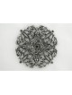 Prestigieux plat à miel en argent avec plateau floral, cadeaux Tu B'Av, I