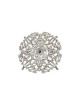 Prestigieux plat à miel en argent avec plateau floral, cadeaux Tu B'Av, I