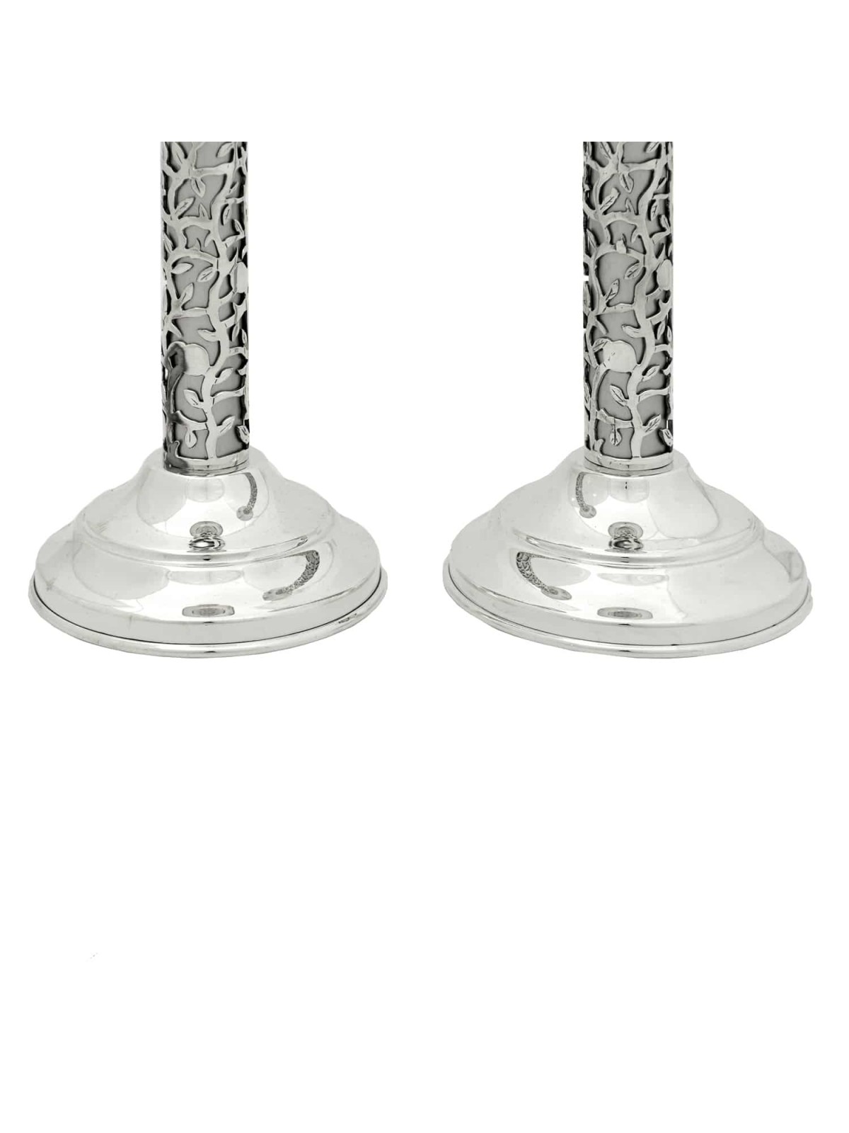 Les grenades colorées ont découpé des chandeliers, Candlesti d'argent sterling