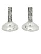 Les grenades colorées ont découpé des chandeliers, Candlesti d'argent sterling