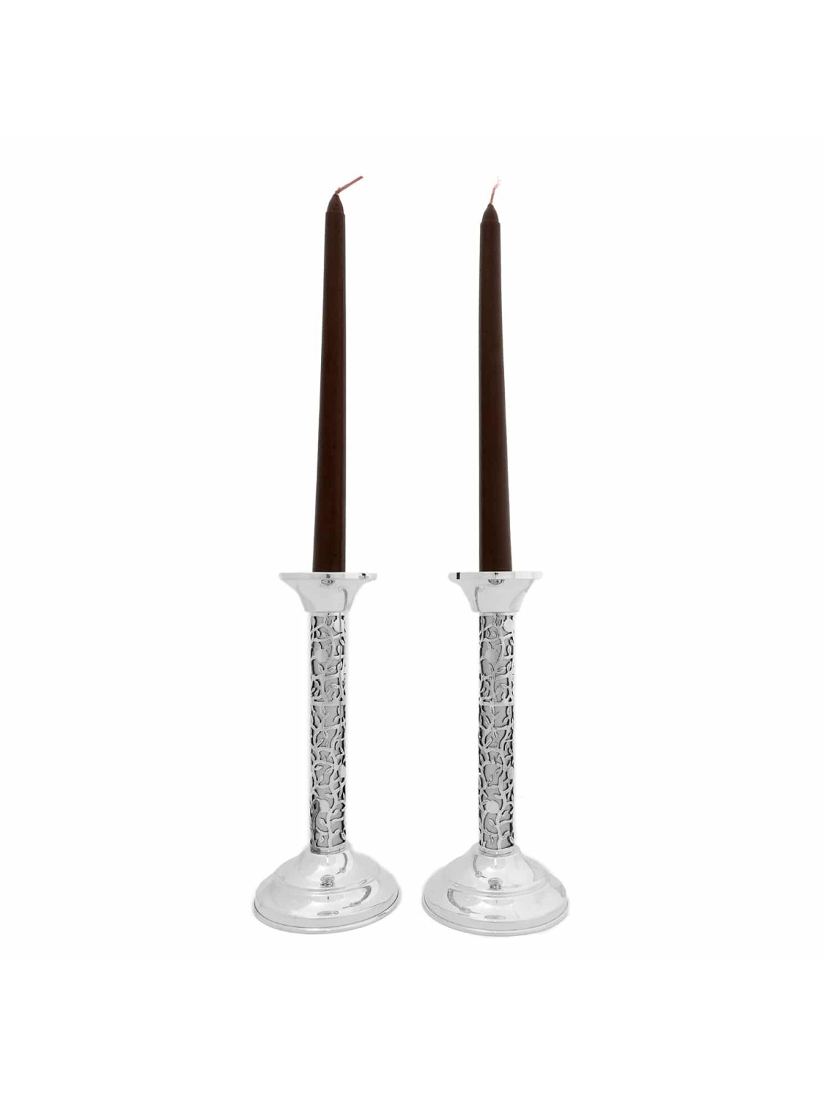 Les grenades colorées ont découpé des chandeliers, Candlesti d'argent sterling