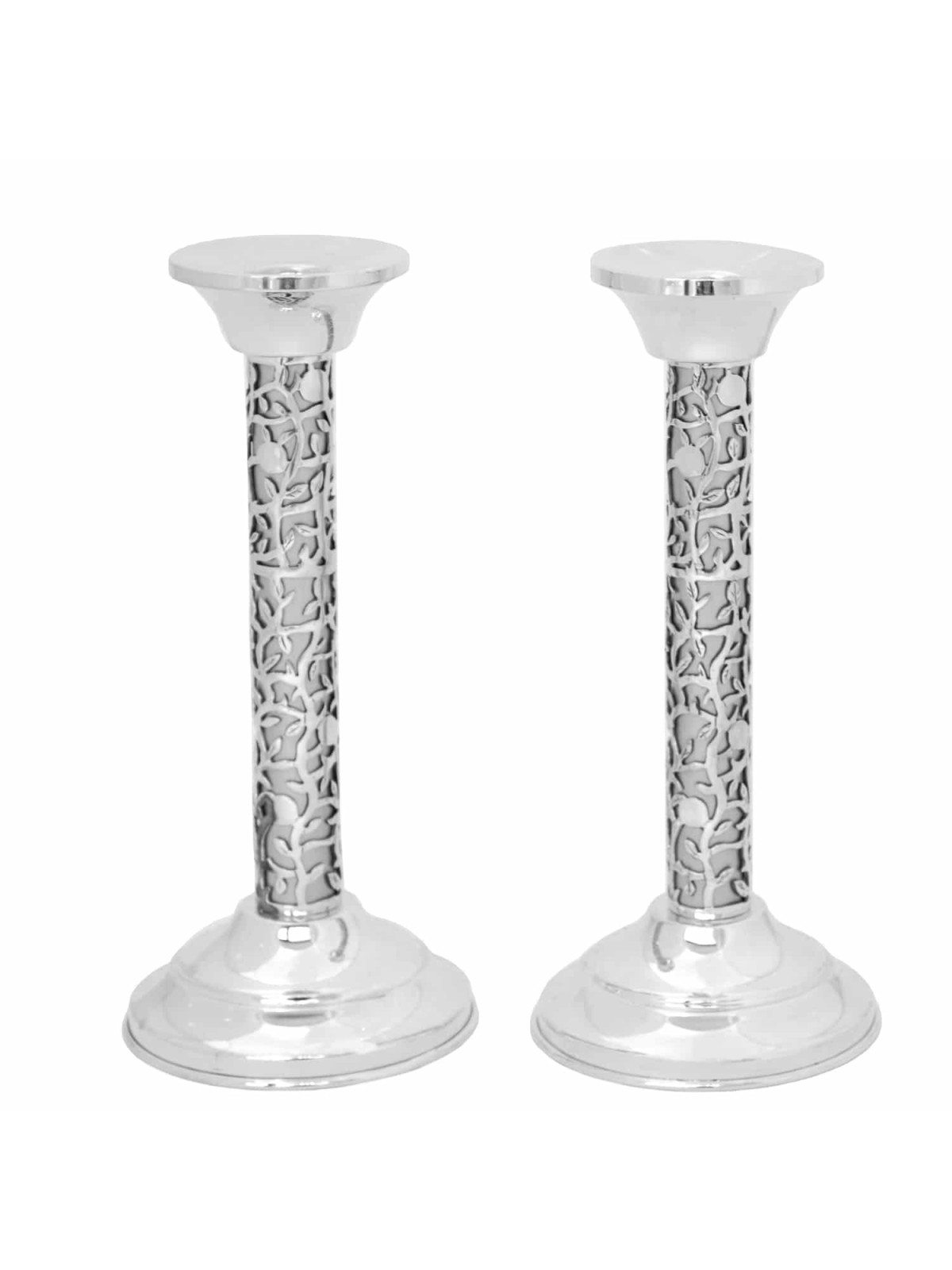 Les grenades colorées ont découpé des chandeliers, Candlesti d'argent sterling