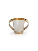 Silver & Brass Washing Cup With Clean Lines , Modern Washing Cups , Is