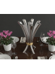 Seven-Branch Opening Flower Bouquet Two-Tone Cande , Extra Large Candl