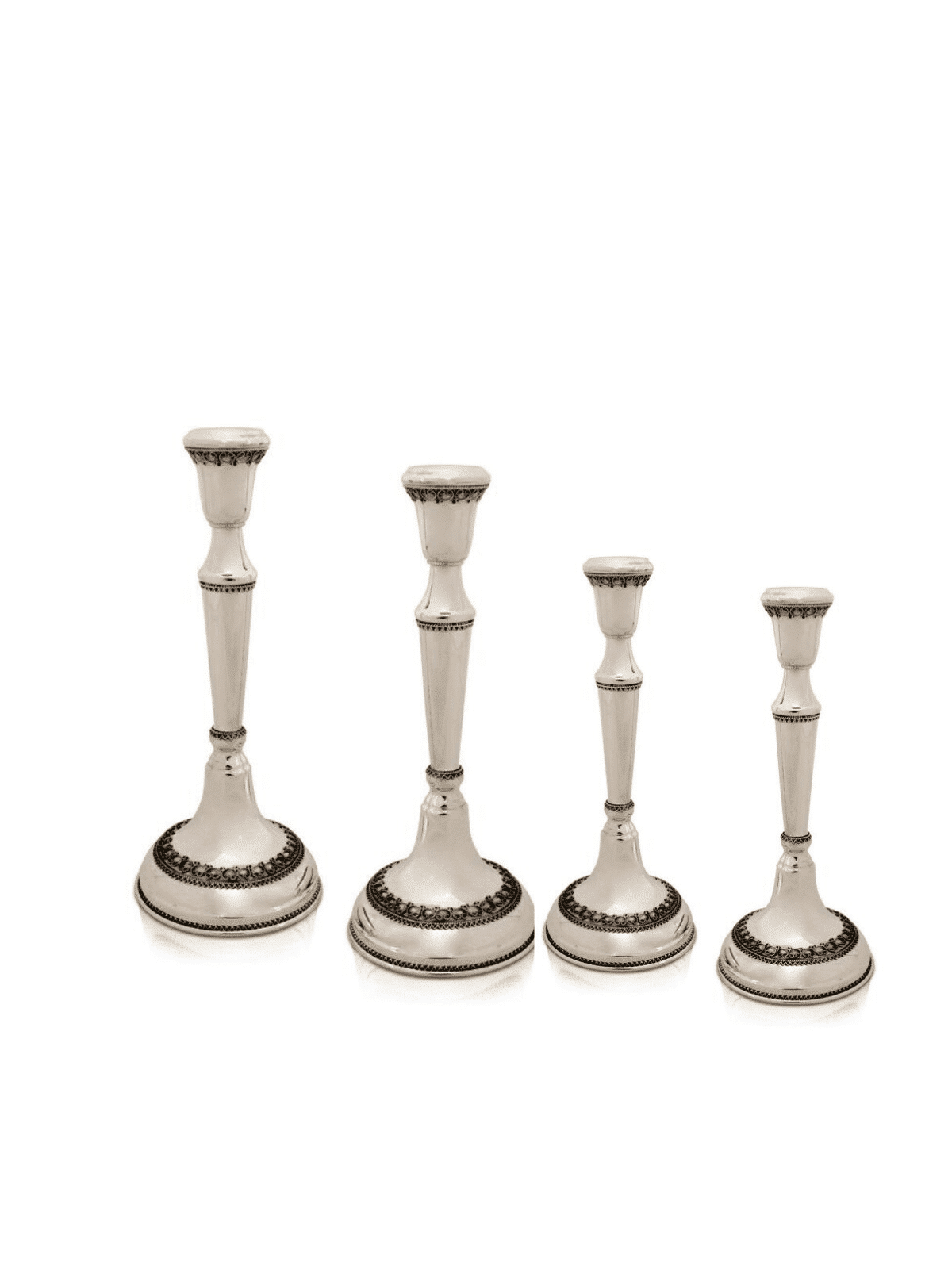 Grands chandeliers en filigrane d'argent sterling 925, canette en argent sterling