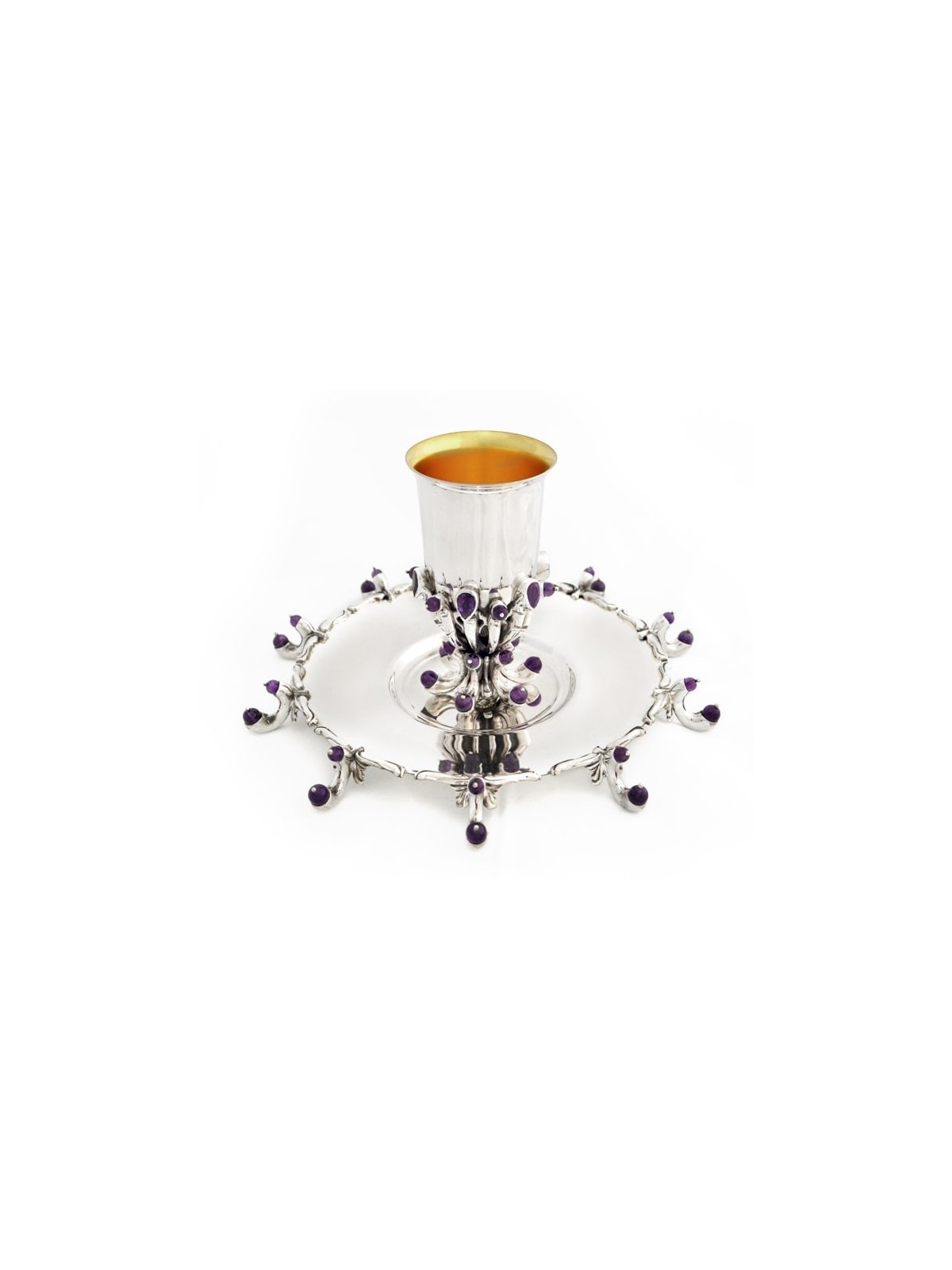 Ensemble majestueux en argent sterling pour Kiddouch avec Amet, cadeaux de Pâque,