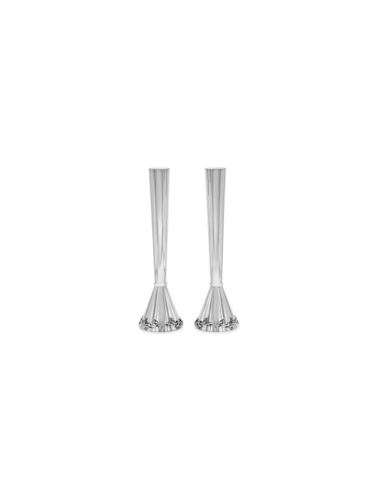 Fashionable Sterling Silver Candlesticks with Leav , Modern Candlestic